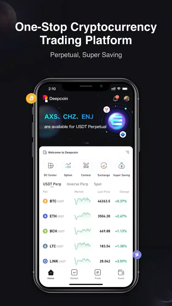 Deepcoin-Bitcoin Trading Ekran Görüntüleri