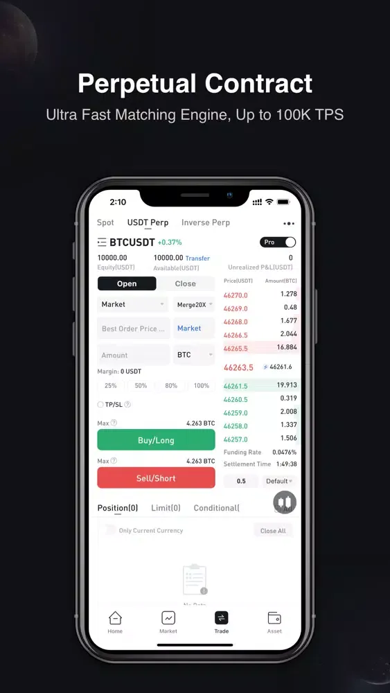 Deepcoin-Bitcoin Trading Ekran Görüntüleri