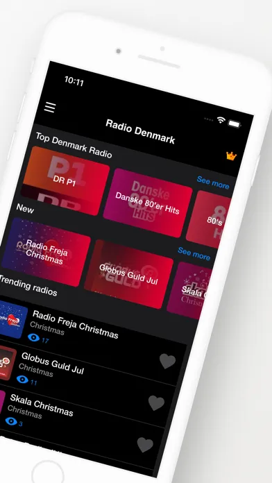 Captures d'écran de Denmark Radio