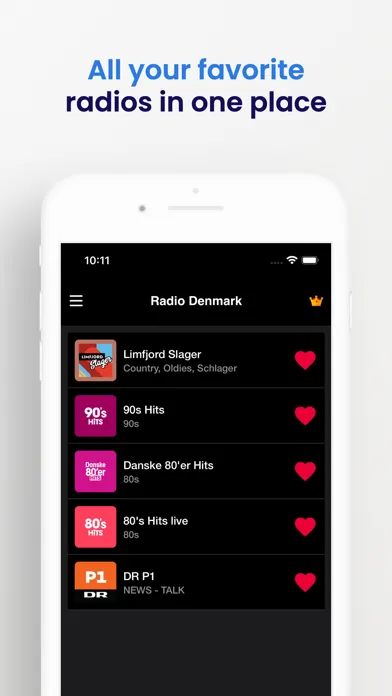 Captures d'écran de Denmark Radio