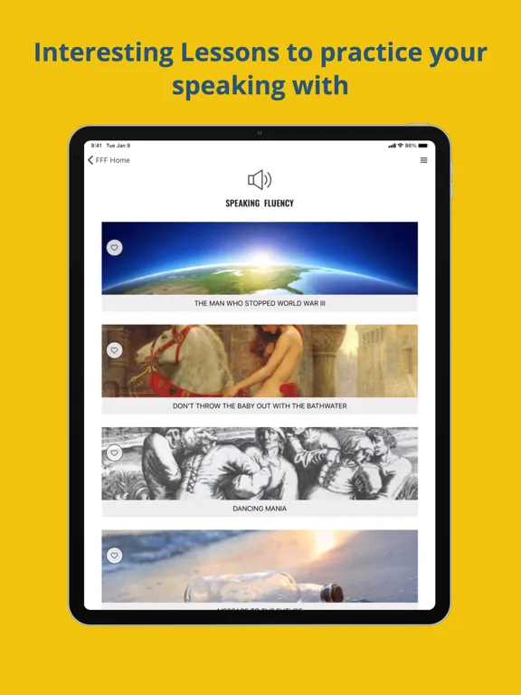 Tangkapan skrin Deep English Learning iPad 