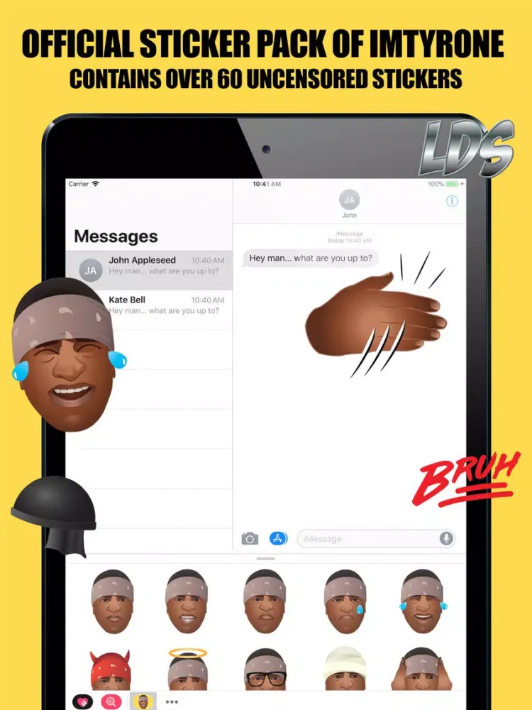 تصاویر Tyronemoji Stickers iPad 