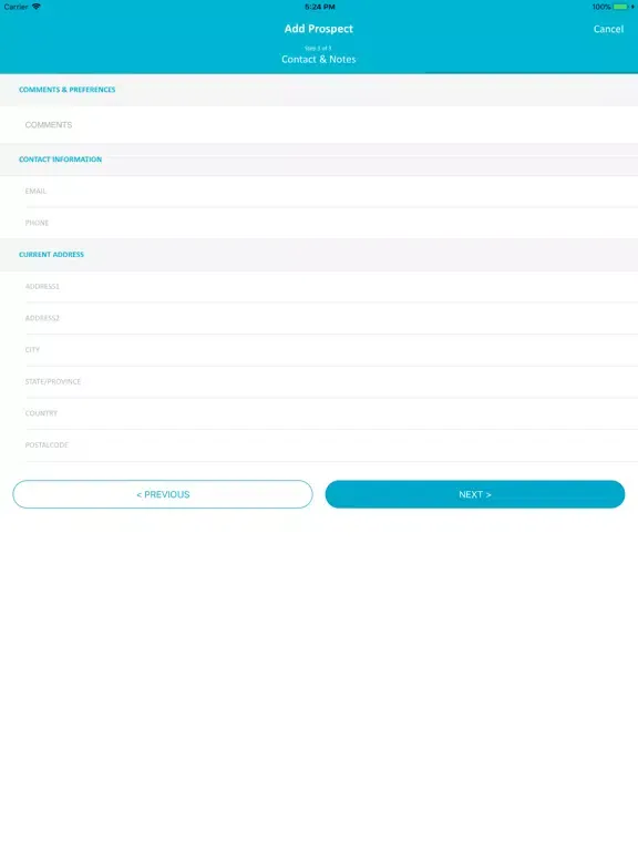 Скриншоты Prospect ID iPad 