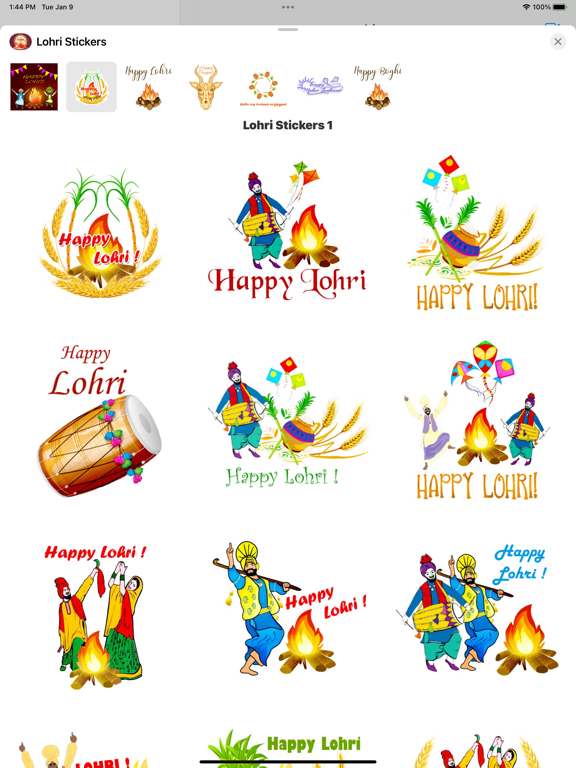 Lohri Stickers iPad  Screenshots