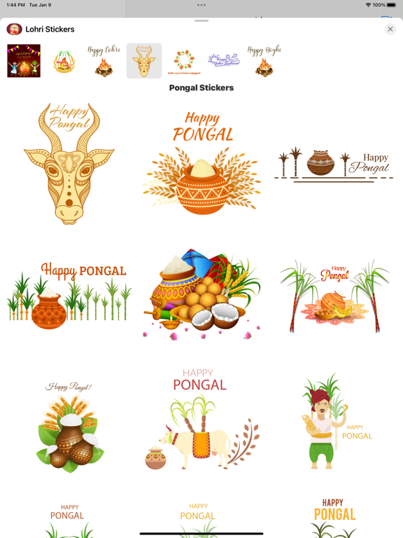 Lohri Stickers iPad  Screenshots