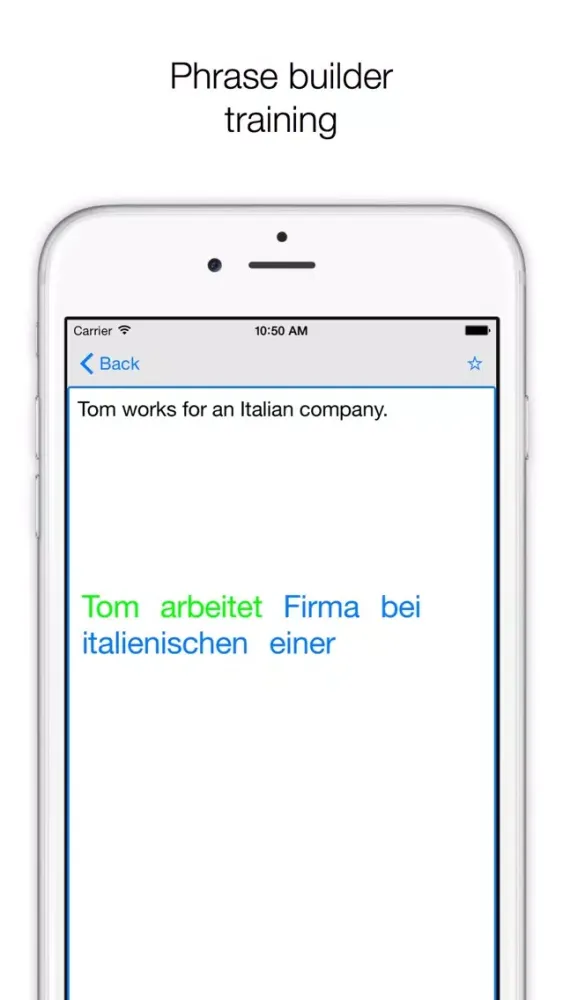 Capturas de tela do Phrases ENGLISH-GERMAN