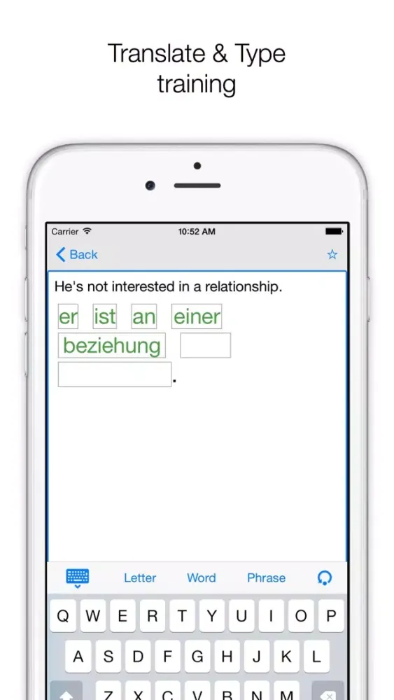 Capturas de tela do Phrases ENGLISH-GERMAN