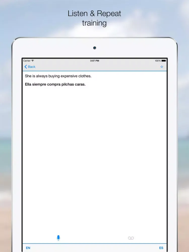 Phrases ENGLISH-SPANISH iPad  স্ক্রিনশট