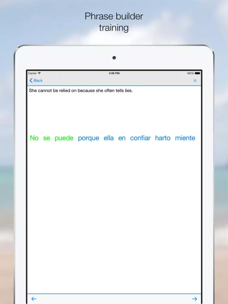 Phrases ENGLISH-SPANISH iPad  স্ক্রিনশট