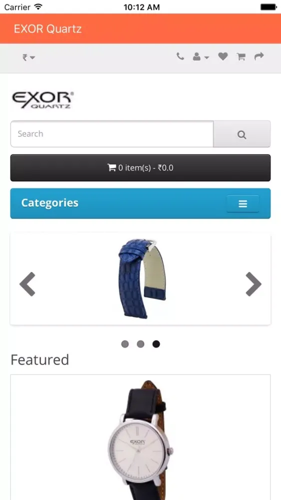 Tangkapan skrin Exor Watches and Accessories