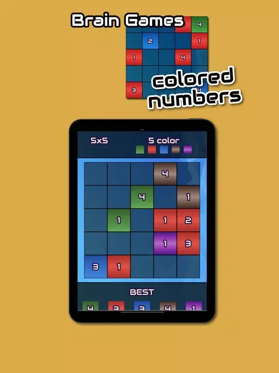 Twelve: Colored Numbers Brain iPad  স্ক্রিনশট