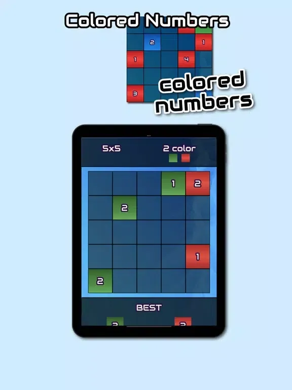 Twelve: Colored Numbers Brain iPad  স্ক্রিনশট