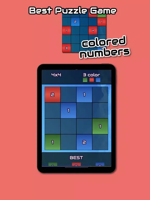 Twelve: Colored Numbers Brain iPad  স্ক্রিনশট