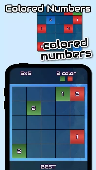 Twelve: Colored Numbers Brain স্ক্রিনশট