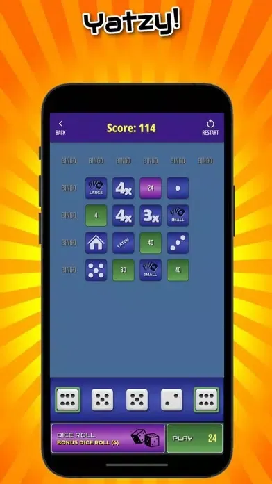Captures d'écran de Yatzy! dice Buddies