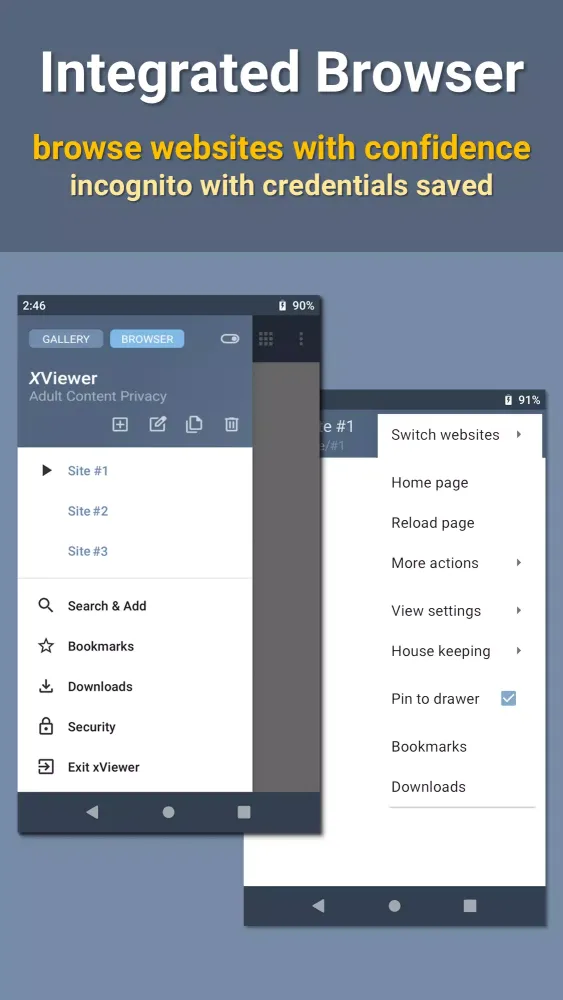 XViewer: Adult Content Privacy Screenshots