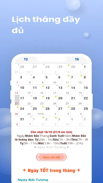 Lịch Vạn Niên 2024 - Ngày Tốt Screenshots