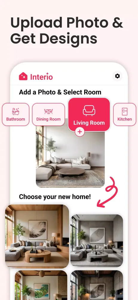 AI Interior Design - Interio Screenshots