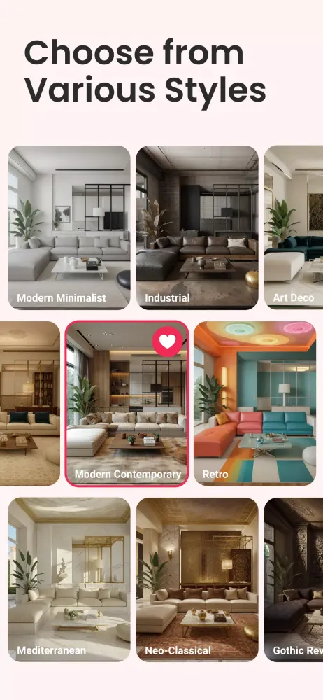 AI Interior Design - Interio Screenshots