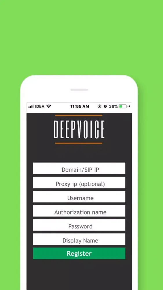 deepVoiceSIP سکرین شاٹس