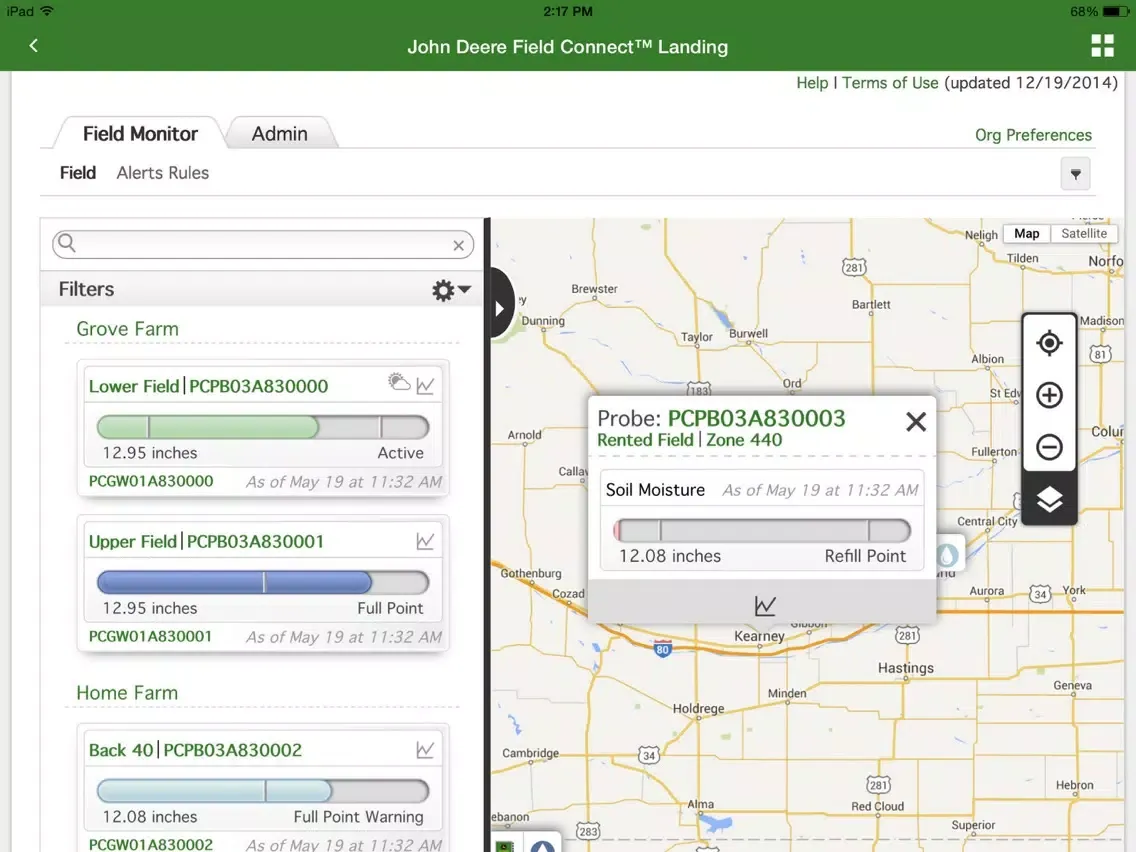 John Deere Field Connect iPad  Screenshots