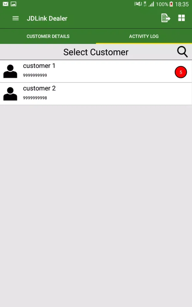 JDLink Dealer Ekran Görüntüleri