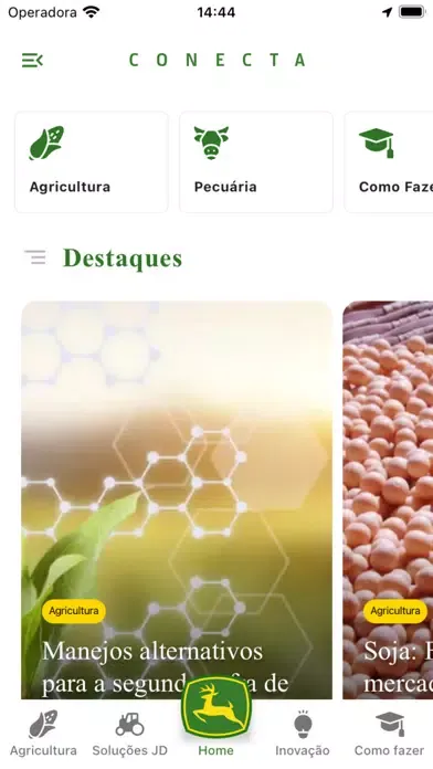 Zrzuty ekranu John Deere Conecta