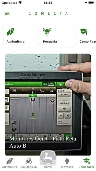 Zrzuty ekranu John Deere Conecta
