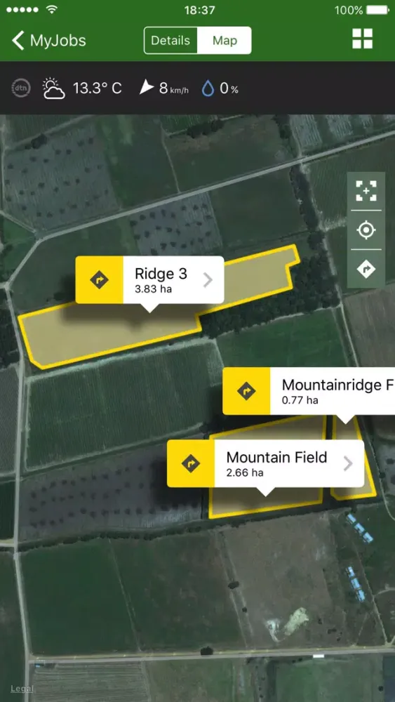 John Deere MyJobs Screenshots