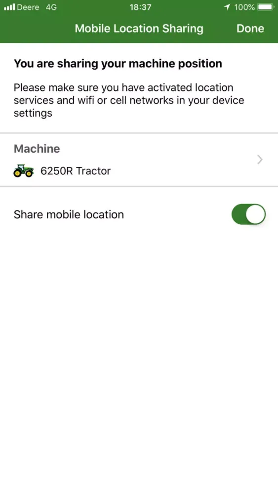 John Deere MyJobs Screenshots