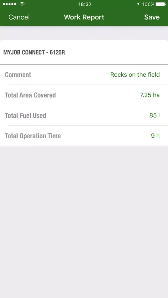 John Deere MyJobs Screenshots