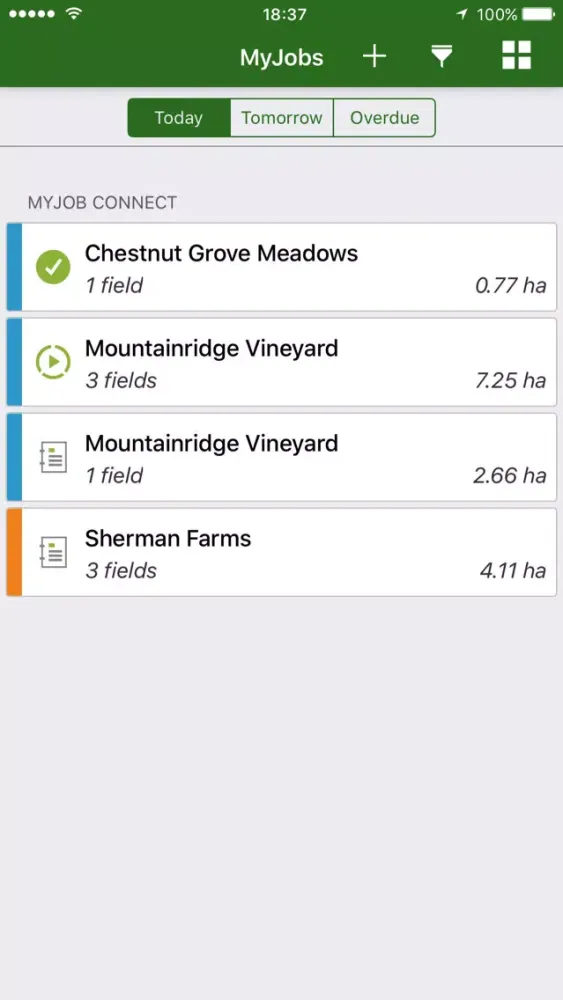 John Deere MyJobs Screenshots