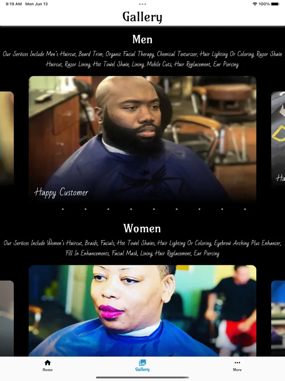 Zrzuty ekranu Dees Cutz Barbershop iPad 