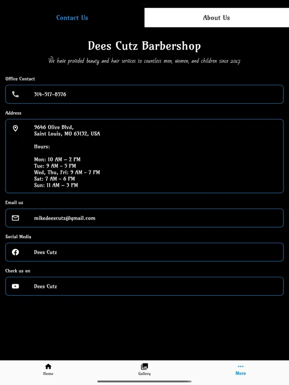 Zrzuty ekranu Dees Cutz Barbershop iPad 