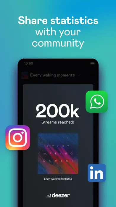 Tangkapan layar Deezer for Creators