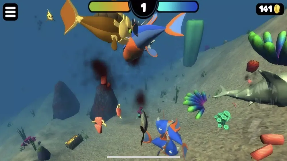 FEEDING AND GROW - 3D FISH স্ক্রিনশট