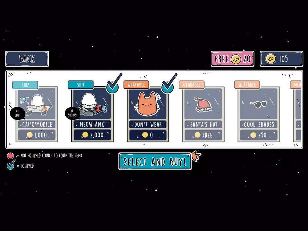 Spacocat iPad  Ekran Görüntüleri
