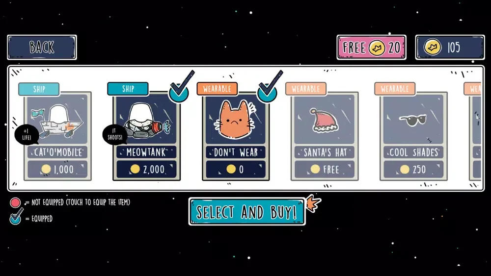 Spacocat Ekran Görüntüleri
