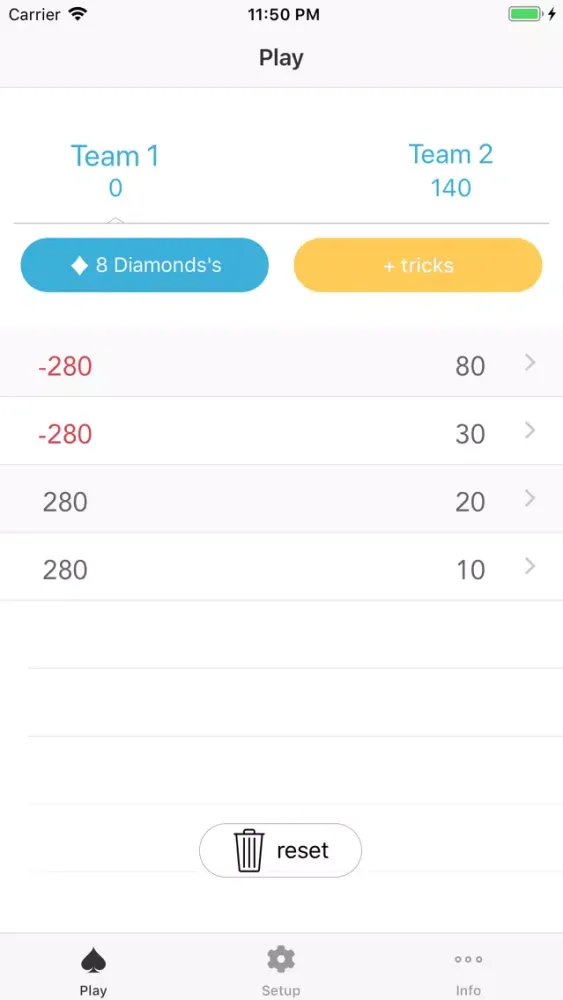 Tangkapan layar Score500