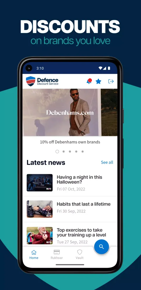 Defence Discount Service Screenshots