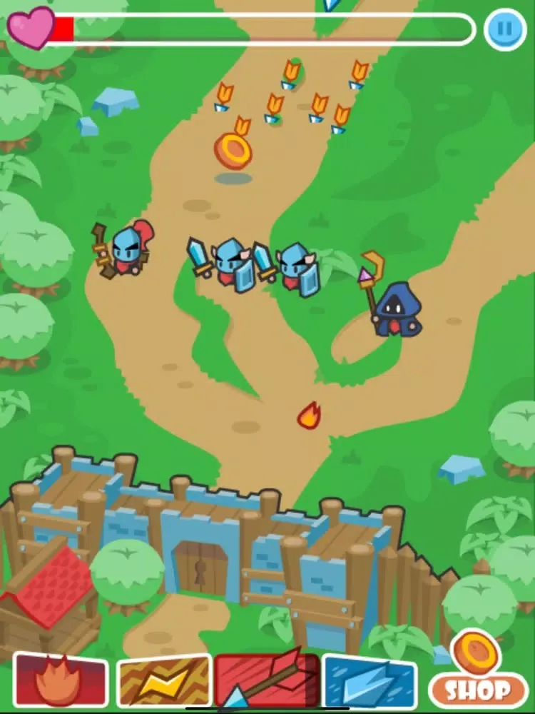 Defend The Castle-Legend Hero iPad  Screenshots
