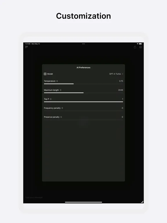 My GPT - AI Client iPad 应用截图