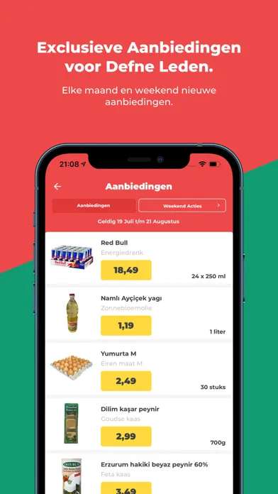 Capturas de tela do Defne Supermarkt
