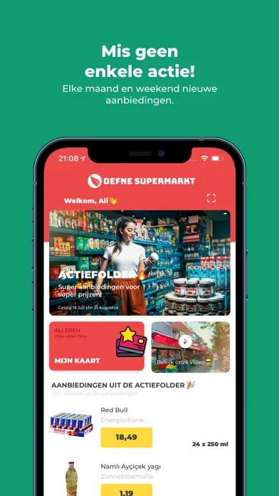 Capturas de tela do Defne Supermarkt