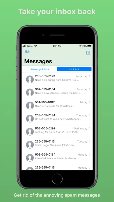 Ảnh chụp màn hình của SMS Filter