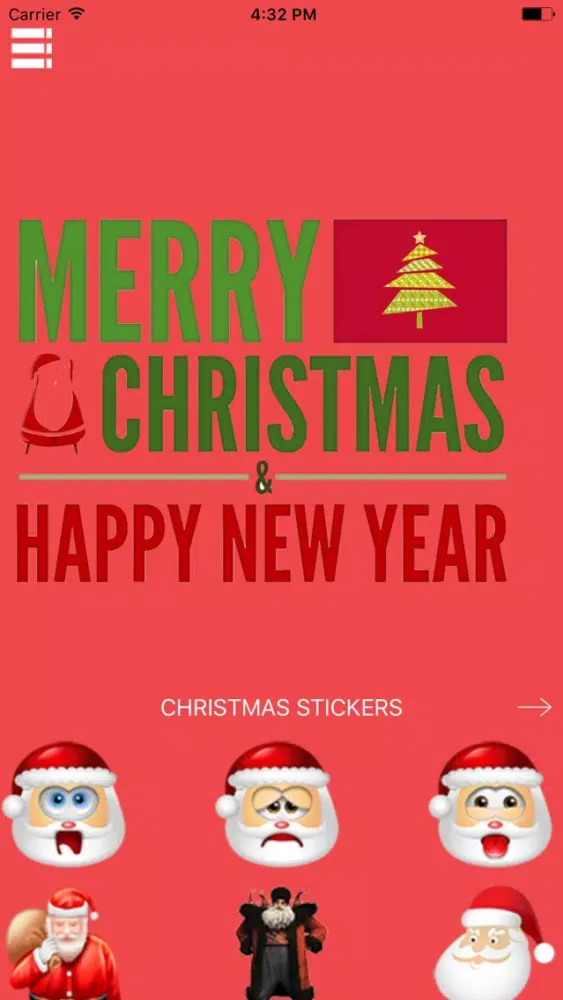 Christmas & New Year's Emoji স্ক্রিনশট