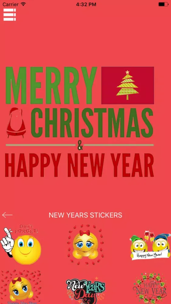 Christmas & New Year's Emoji স্ক্রিনশট