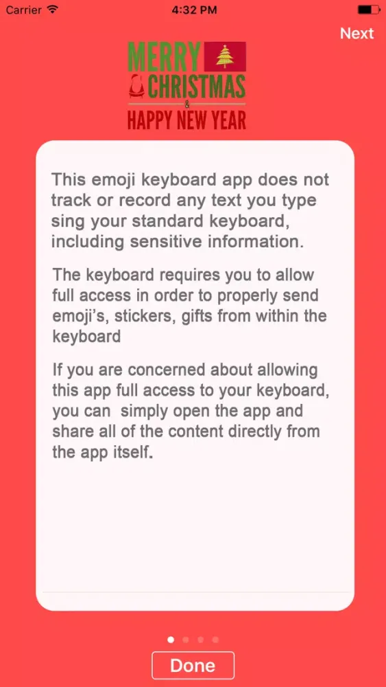 Christmas & New Year's Emoji স্ক্রিনশট