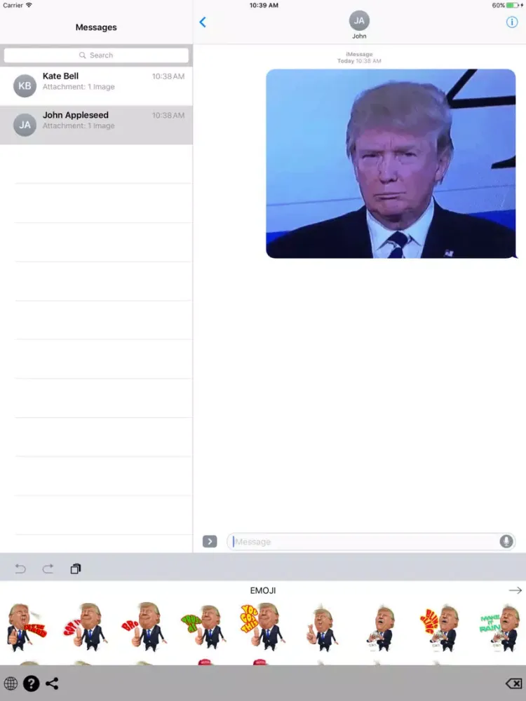 تصاویر Trump Emoji iPad 