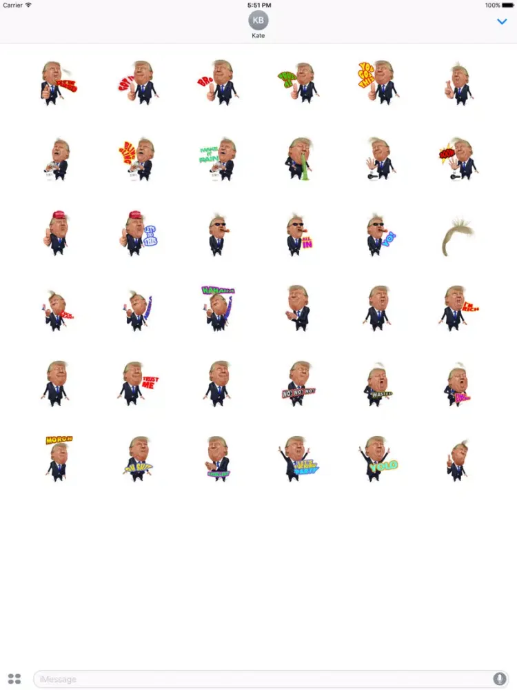 Trump Emoji iPad  Screenshots